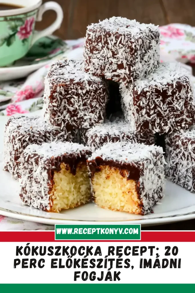 Kókuszkocka recept: 20 perc előkészítés, imádni fogják