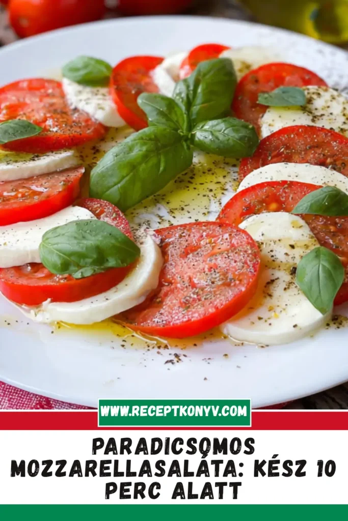 Paradicsomos mozzarellasaláta: Kész 10 perc alatt