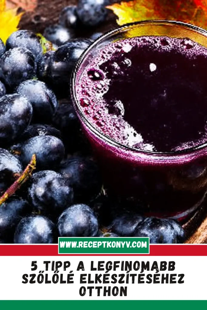 5 tipp a legfinomabb szőlőlé elkészítéséhez otthon