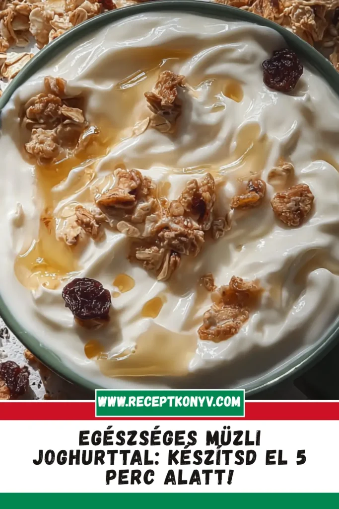 Egészséges müzli joghurttal: Készítsd el 5 perc alatt!