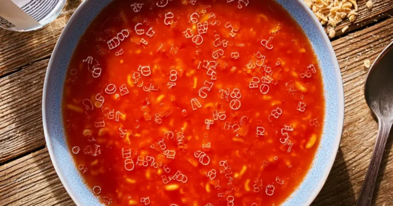 Paradicsomleves betűtésztával: Kész 20 perc alatt!