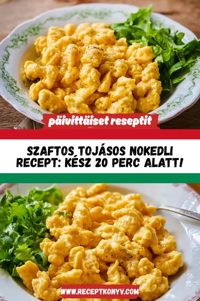Szaftos tojásos nokedli recept: kész 20 perc alatt!
