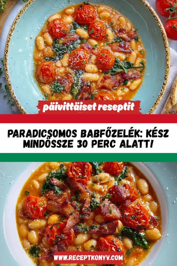 Paradicsomos babfőzelék: Kész mindössze 30 perc alatt!