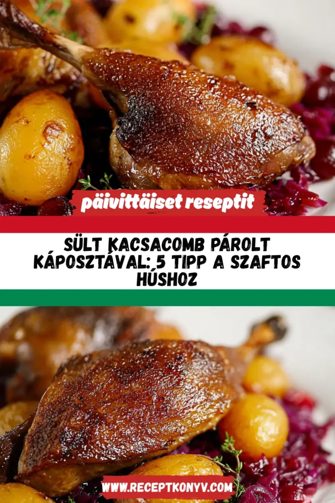 Sült kacsacomb párolt káposztával: 5 tipp a szaftos húshoz
