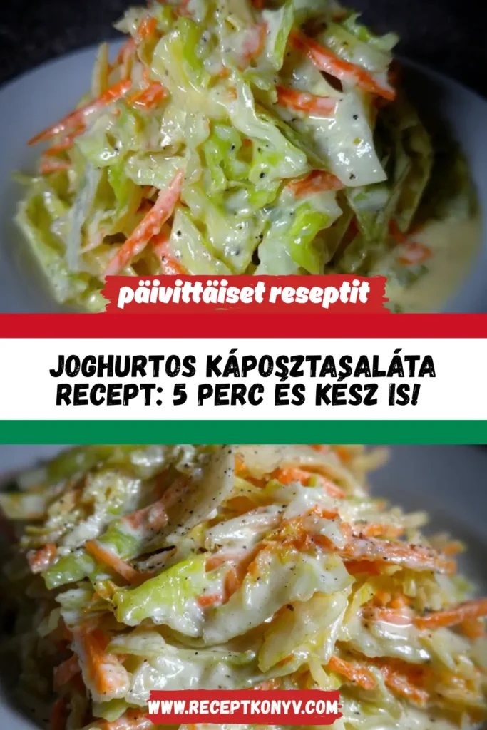 Joghurtos káposztasaláta recept: 5 perc és kész is!