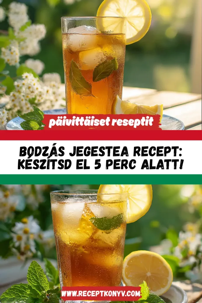 Bodzás jegestea recept: Készítsd el 5 perc alatt!