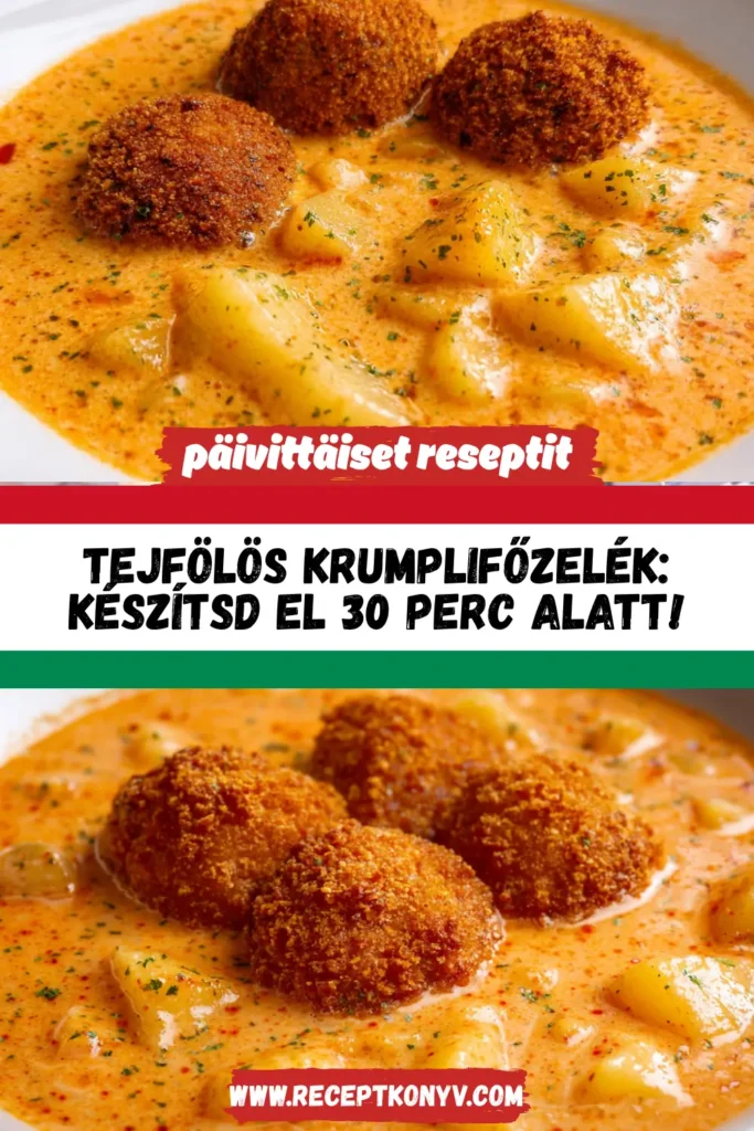 Tejfölös krumplifőzelék: Készítsd el 30 perc alatt!