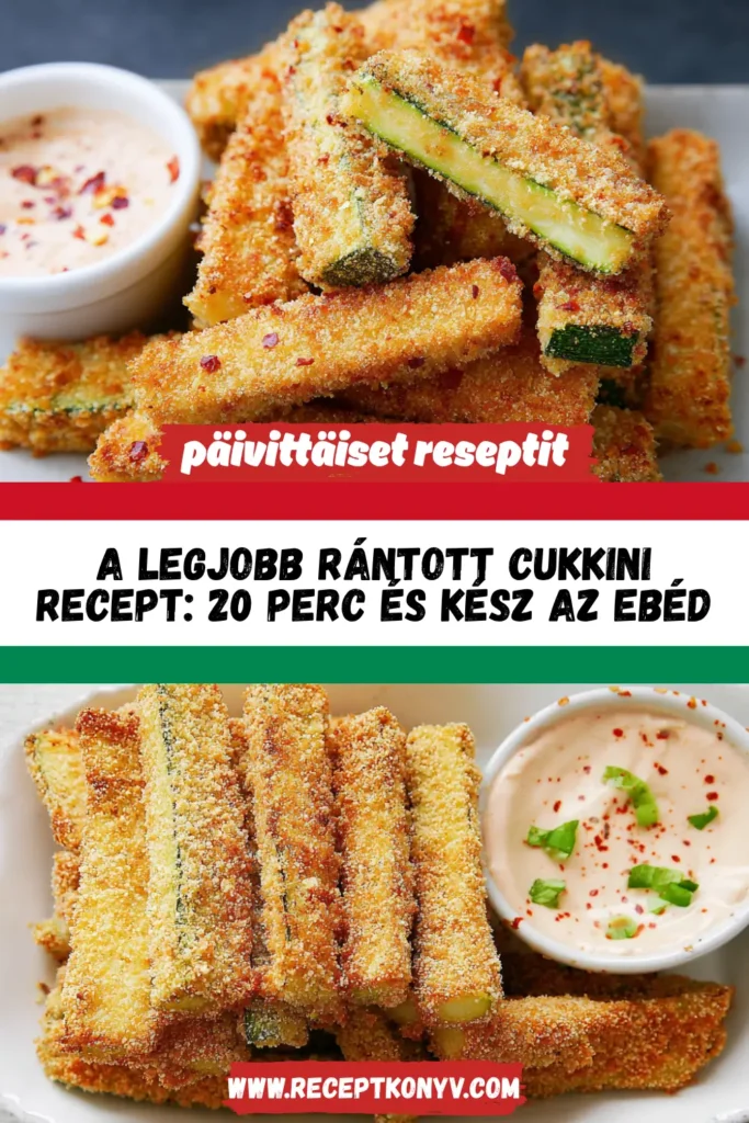 A legjobb rántott cukkini recept: 20 perc és kész az ebéd