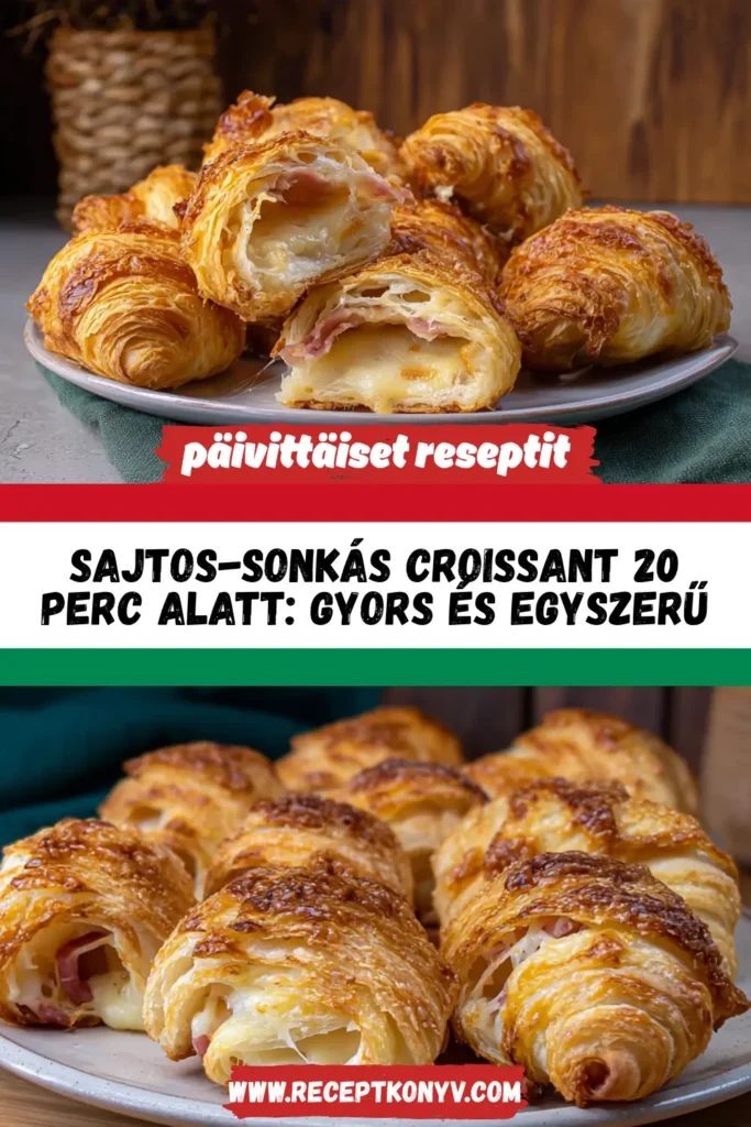 Sajtos-sonkás croissant 20 perc alatt: Gyors és egyszerű