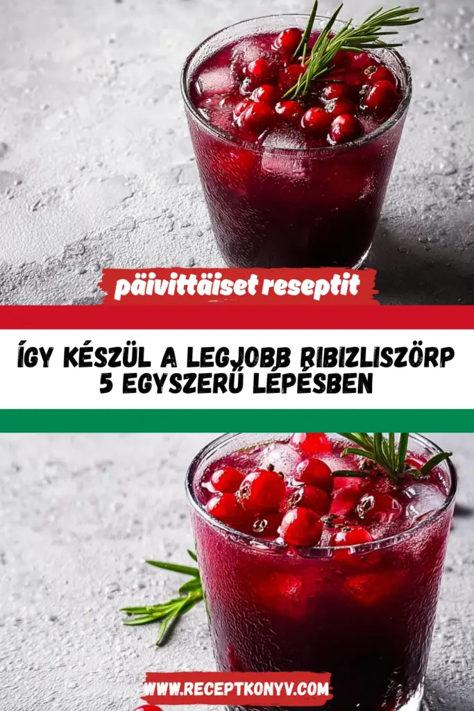 Így készül a legjobb ribizliszörp 5 egyszerű lépésben