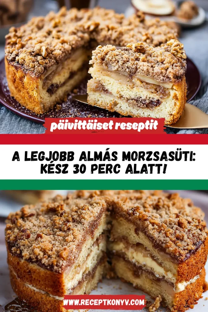A legjobb almás morzsasüti: Kész 30 perc alatt!