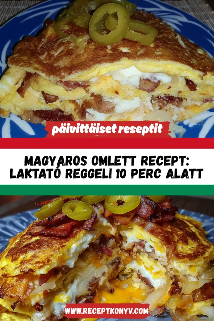 Magyaros omlett recept: Laktató reggeli 10 perc alatt