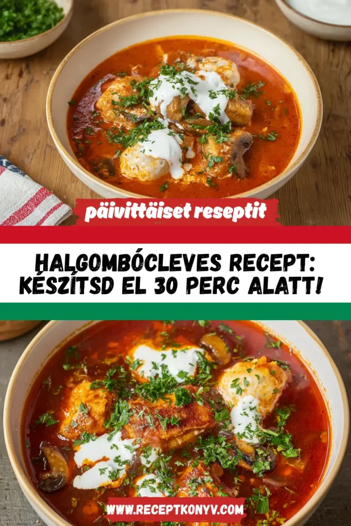 Halgombócleves recept: Készítsd el 30 perc alatt!