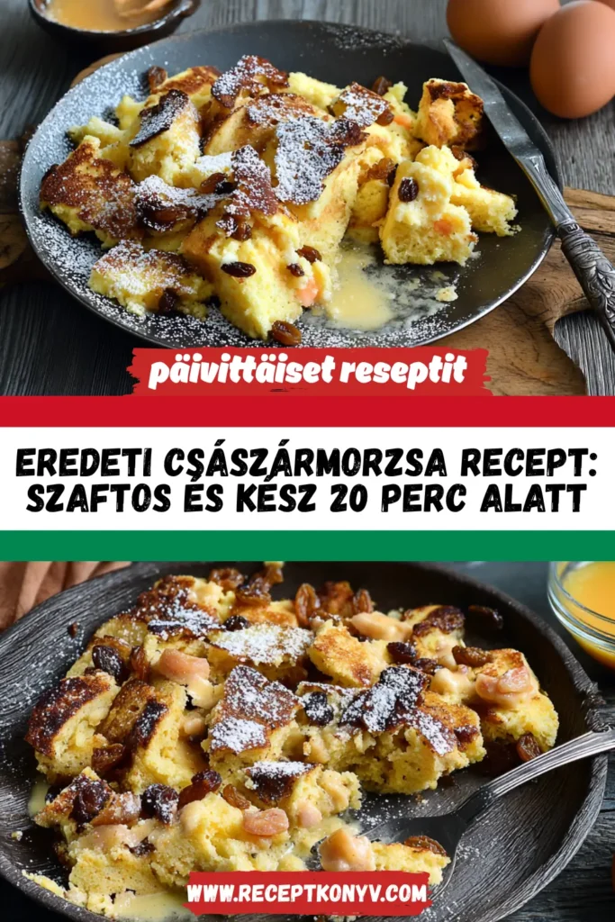 Eredeti császármorzsa recept: szaftos és kész 20 perc alatt
