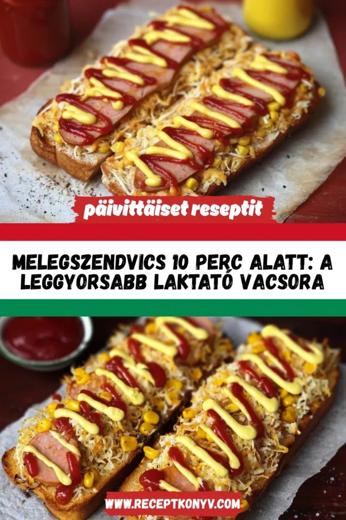 Melegszendvics 10 perc alatt: A leggyorsabb laktató vacsora