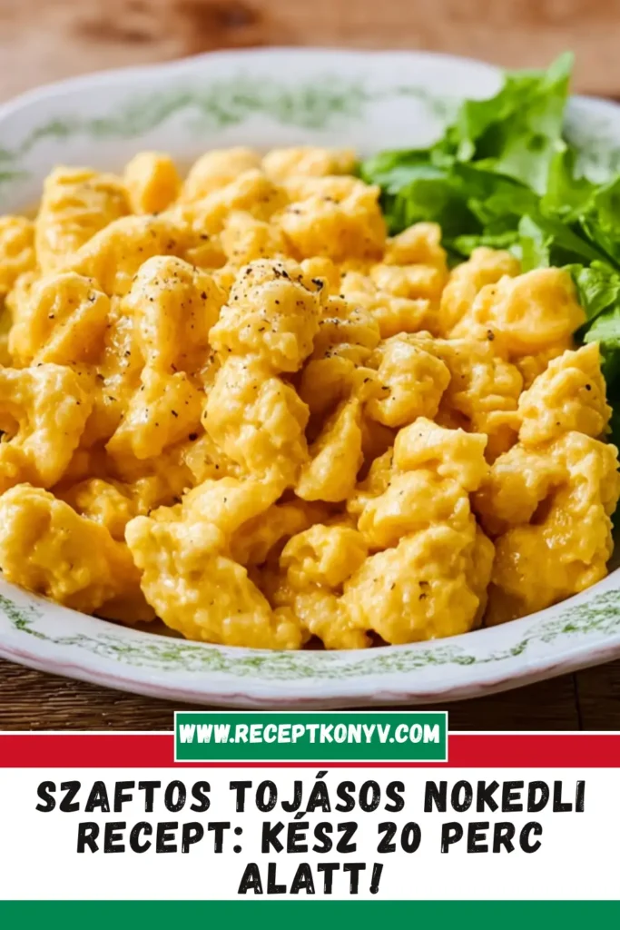 Szaftos tojásos nokedli recept: kész 20 perc alatt!