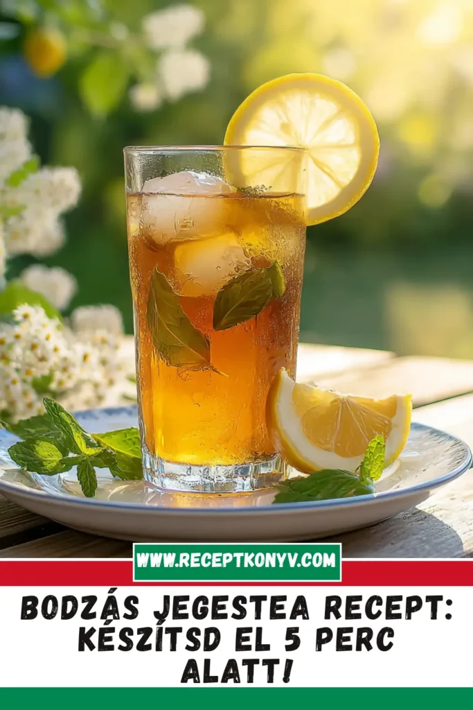 Bodzás jegestea recept: Készítsd el 5 perc alatt!