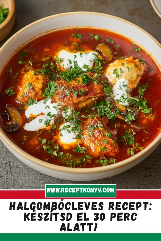 Halgombócleves recept: Készítsd el 30 perc alatt!