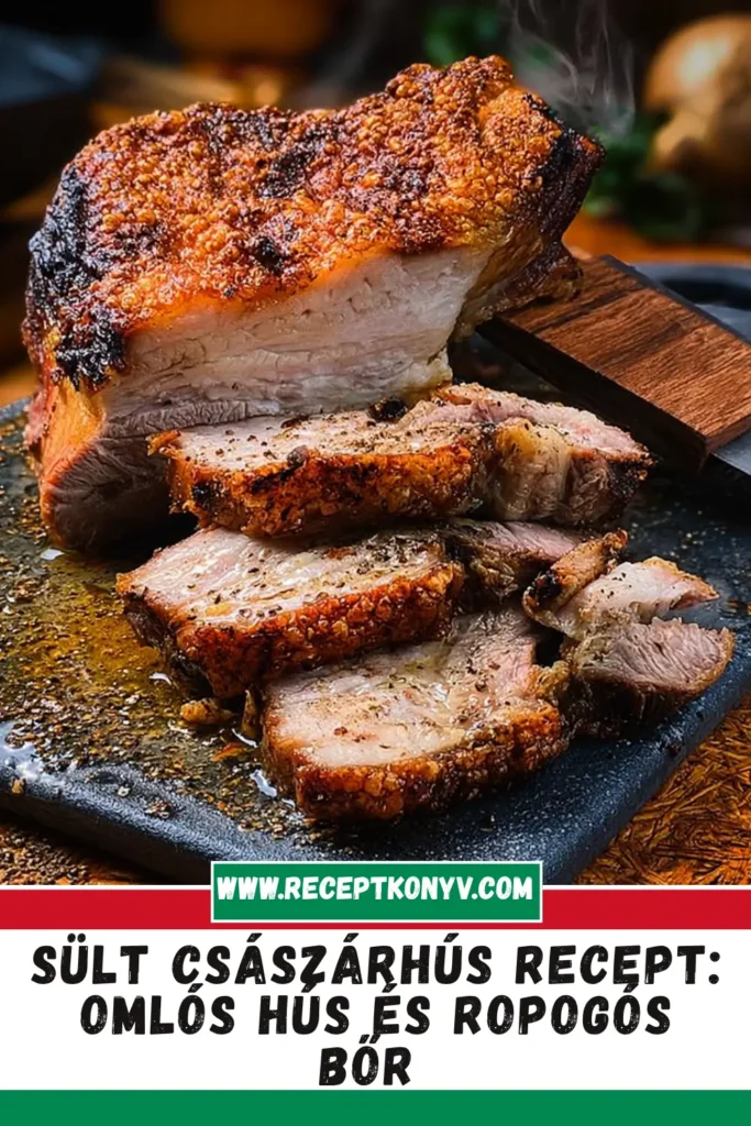 Sült császárhús recept: Omlós hús és ropogós bőr